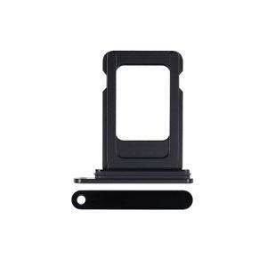Single Sim Tray Compatible for iPhone 15 / 15 Plus - Black